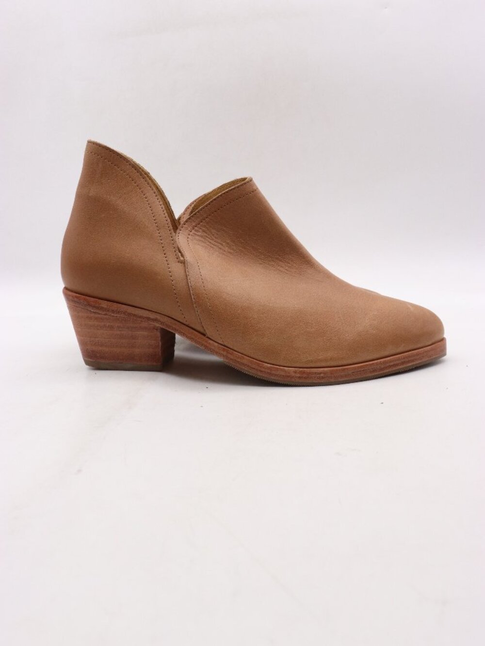 Nisolo Mia Everyday Women's Size 9 Ankle Booties Brown Leather Block Heel